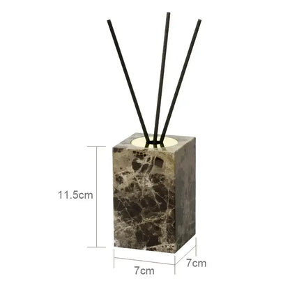 Emperador dark marble bathroom set with chrome accents
