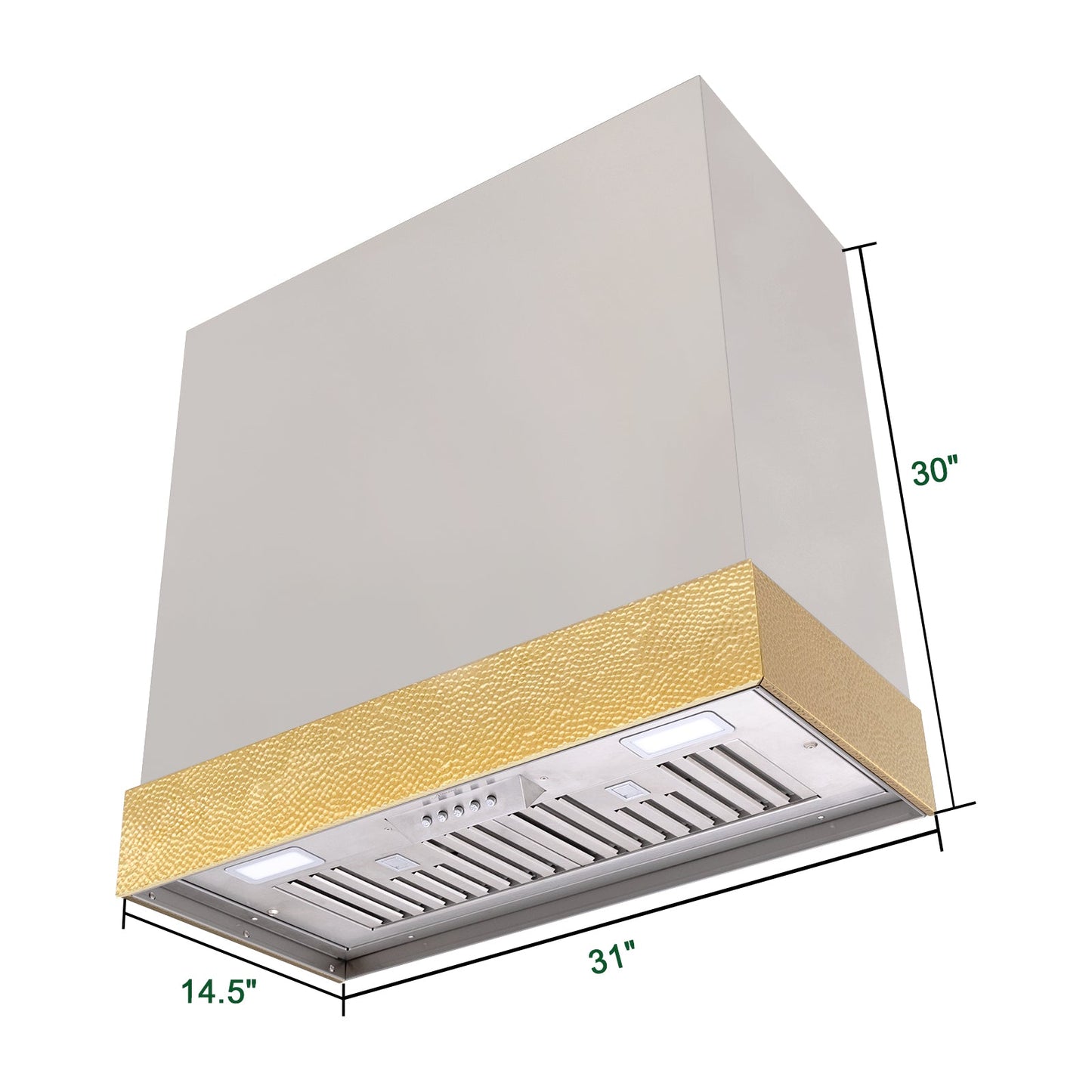 Akicon 30" Stainless Steel Wall Mount Range Hood with 600 CFM Vent Hood