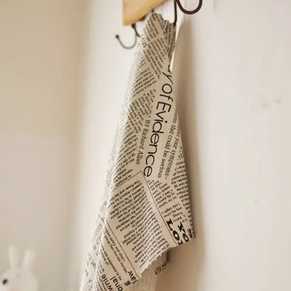 English newspaper style photography props kitchen placemat mat
