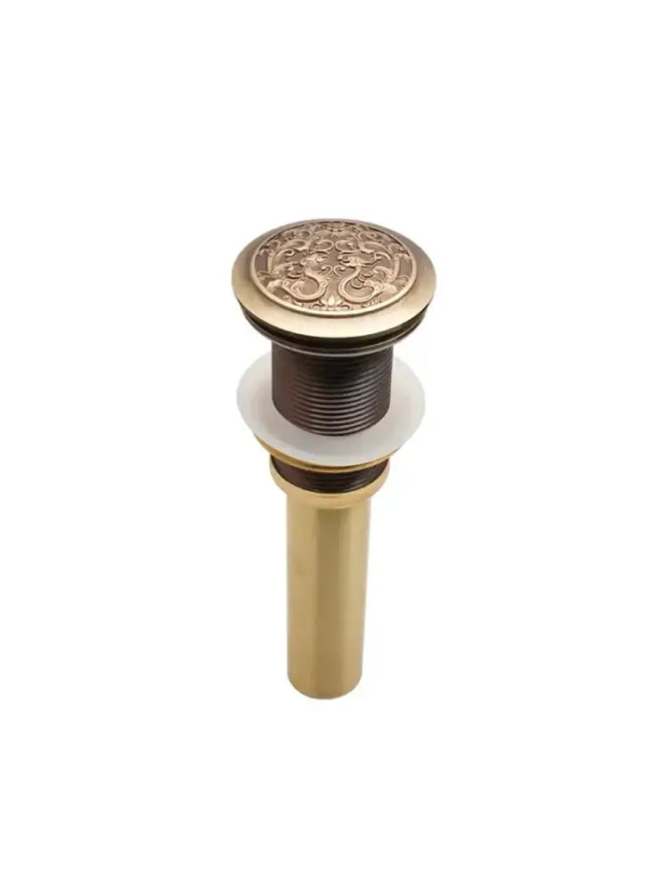 Engraved brass bathroom sink pop up drain stopper – bathroom accessory