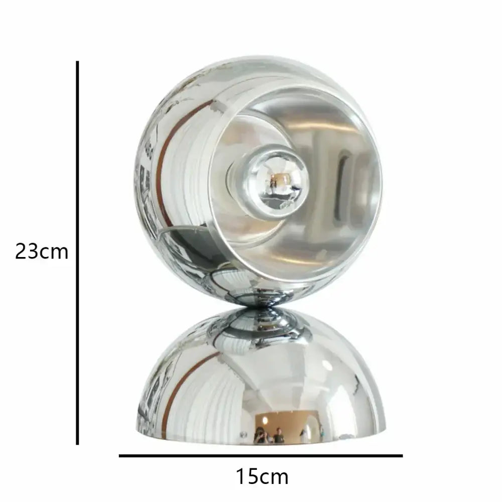 Engraved chrome yoyo dimmable led nordic table lamp for bedroom