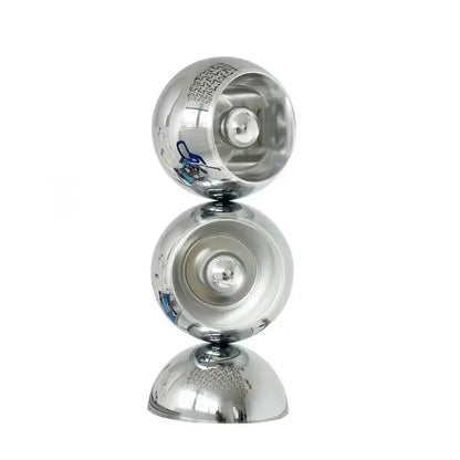 Engraved chrome yoyo dimmable led nordic table lamp for bedroom