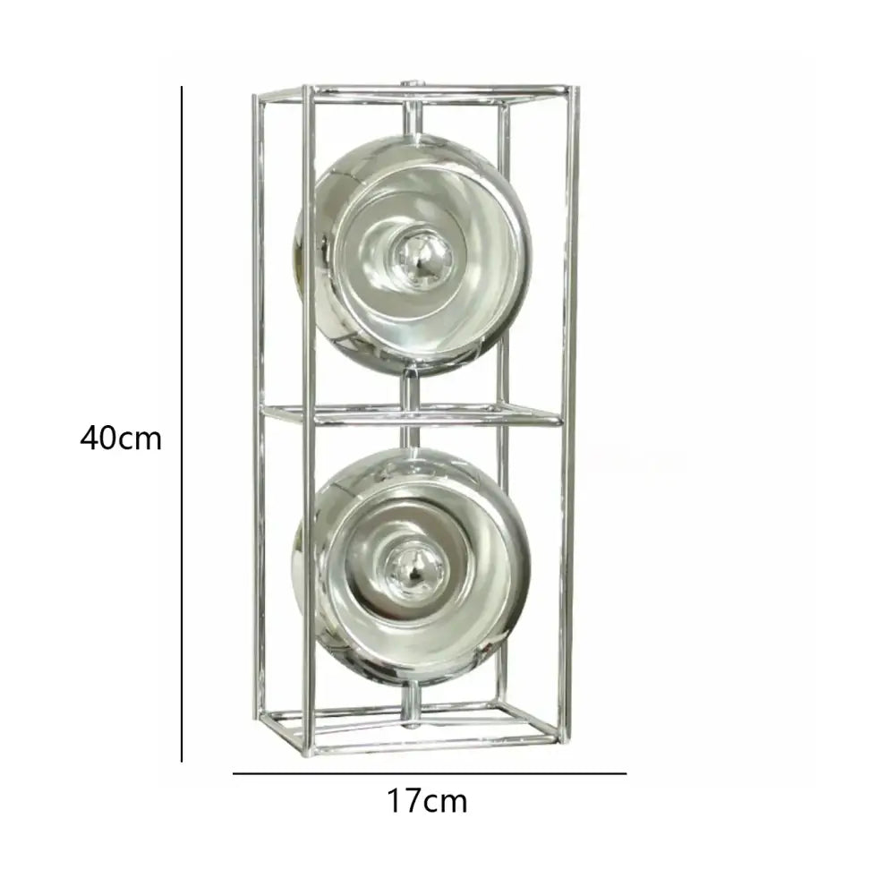 Engraved chrome yoyo dimmable led nordic table lamp for bedroom