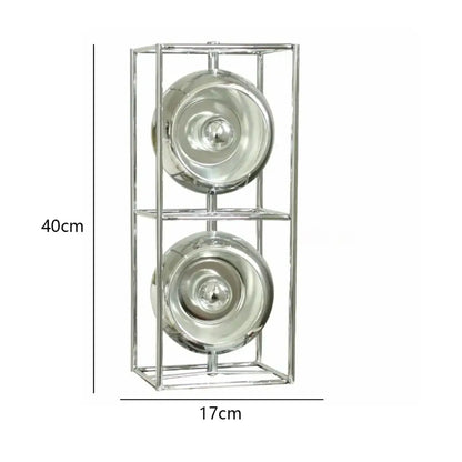 Engraved chrome yoyo dimmable led nordic table lamp for bedroom