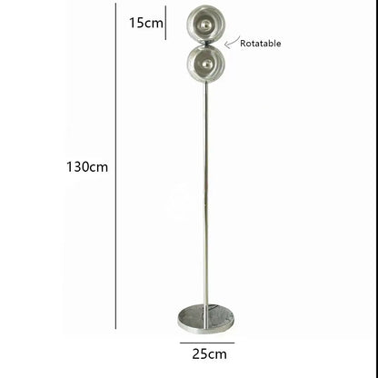 Engraved chrome yoyo dimmable led nordic table lamp for bedroom