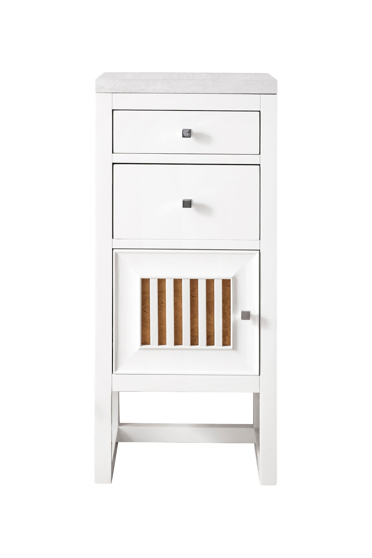 James Martin Athens 15" Base Cabinet, Glossy White