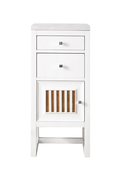 James Martin Athens 15" Base Cabinet, Glossy White