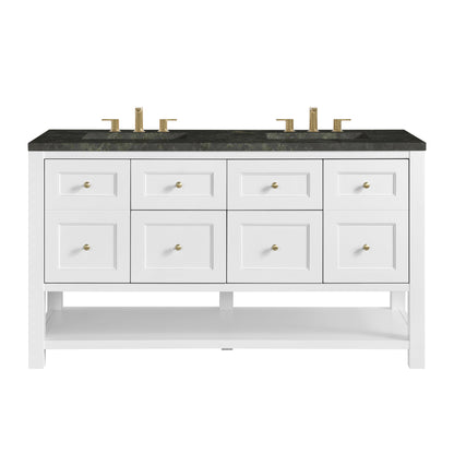 James Martin Breckenridge 60" Double Bathroom Vanity, Bright White