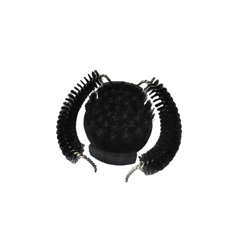 Ergonomic black coffee machine cleaning brush kitchen maintenance tool