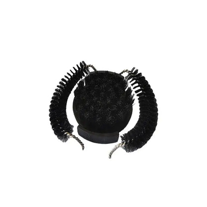 Ergonomic black coffee machine cleaning brush kitchen maintenance tool