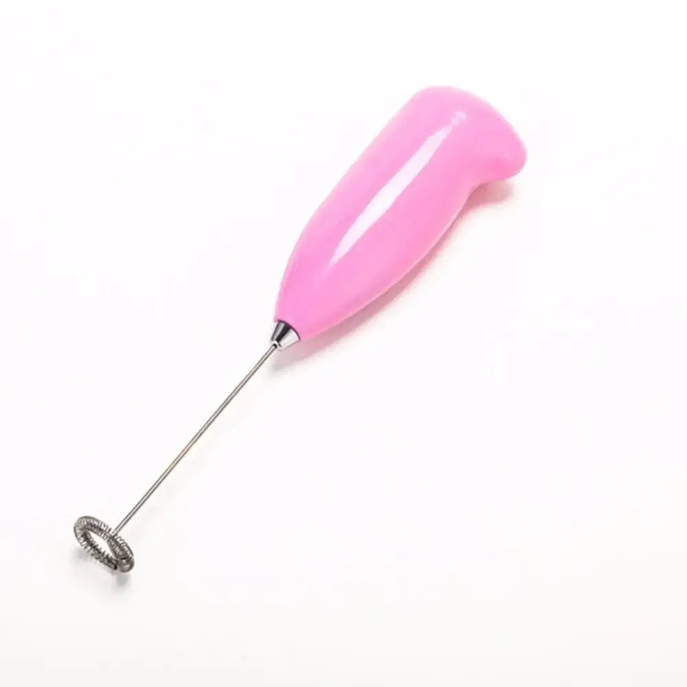 Ergonomic brown electric mini mixer frother kitchen coffee stirrer