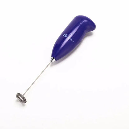 Ergonomic brown electric mini mixer frother kitchen coffee stirrer