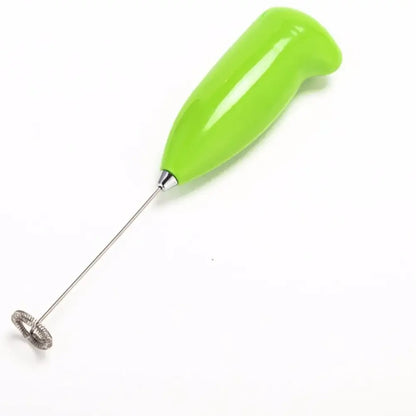 Ergonomic brown electric mini mixer frother kitchen coffee stirrer