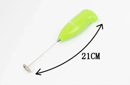Ergonomic brown electric mini mixer frother kitchen coffee stirrer