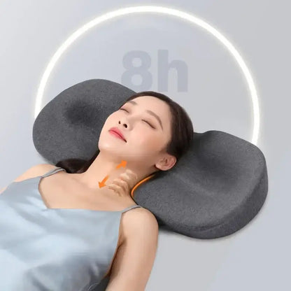 Ergonomic gray butterfly memory foam pillow bedroom neck support