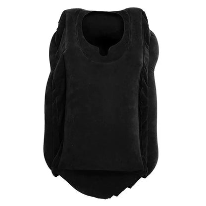 Ergonomic gray inflatable travel pillow bedroom neck support