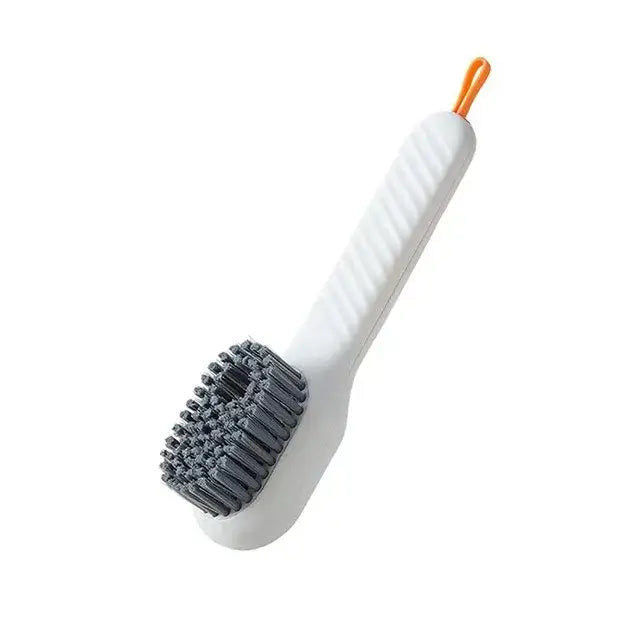 Ergonomic white electric cleaning brush for kitchen and bathroom