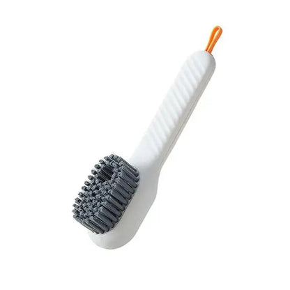 Ergonomic white electric cleaning brush for kitchen and bathroom