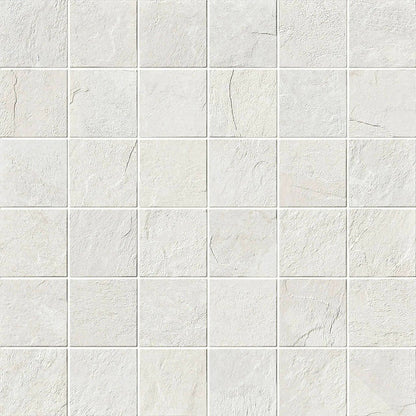 Essence Montauk White Mosaic A Slate Look Porcelain Mosaics 12x12