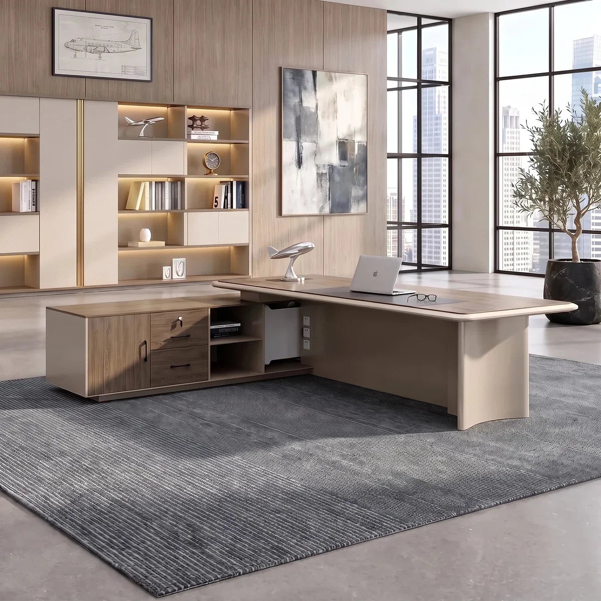 Essex · Modern L-Shaped Executive Desk