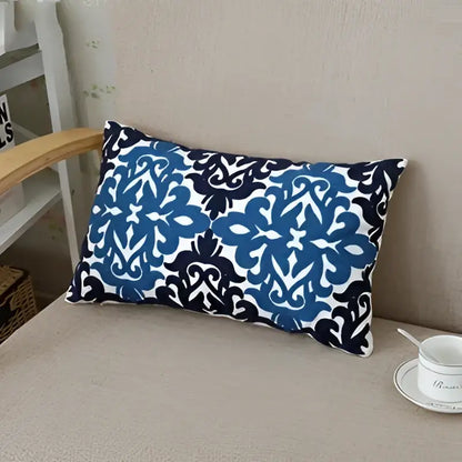 Ethnic floral canvas cotton embroidered pillow case living room decor
