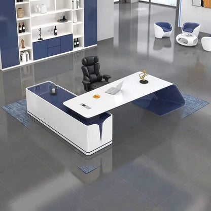 Euclid · Modern L-Shaped Executive Desk