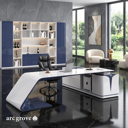 Euclid · Modern L-Shaped Executive Desk