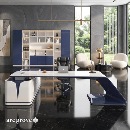 Euclid · Modern L-Shaped Executive Desk