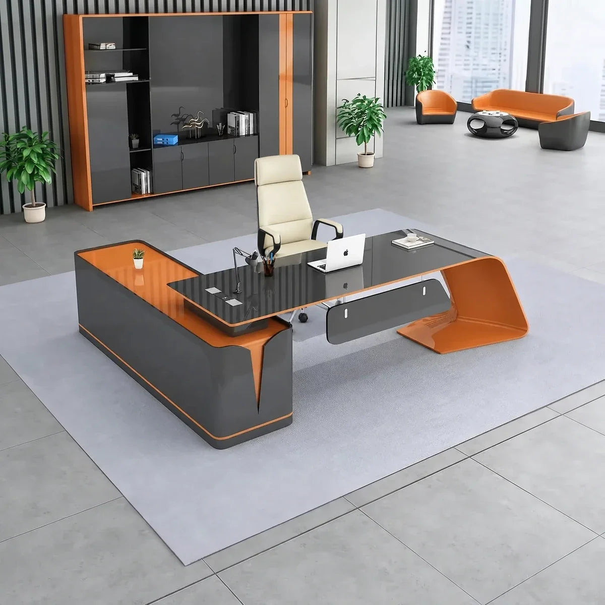 Euler · Modern L-Shaped Executive Desk