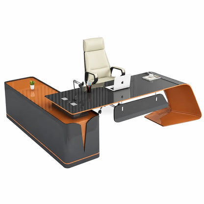 Euler · Modern L-Shaped Executive Desk
