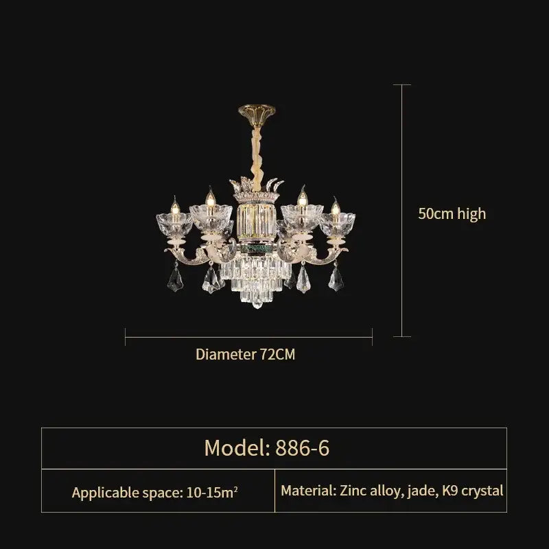 European gold duplex european crystal chandelier staircase light