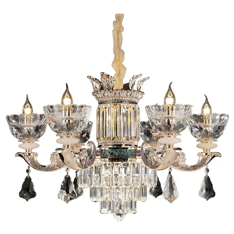 European gold duplex european crystal chandelier staircase light
