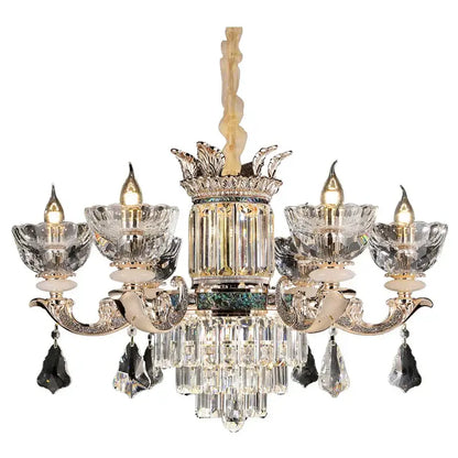 European gold duplex european crystal chandelier staircase light
