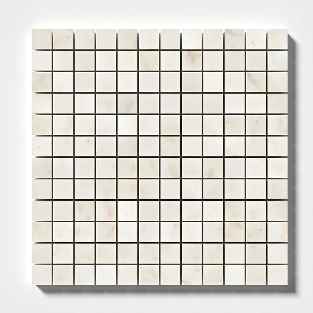 European Sugar Polished 1x1 Marble Mosaics 12x12