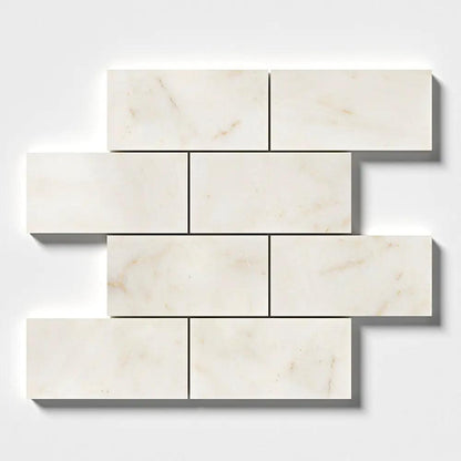 European Sugar Polished Marble Tiles 2 3/4x5 1/2
