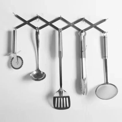 Expandable black stainless steel dish drying holder kitchen rack