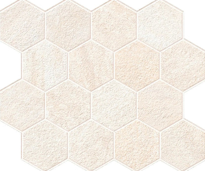 Explore African Beige Mosaic D Quartz Look Porcelain Mosaics 12x10