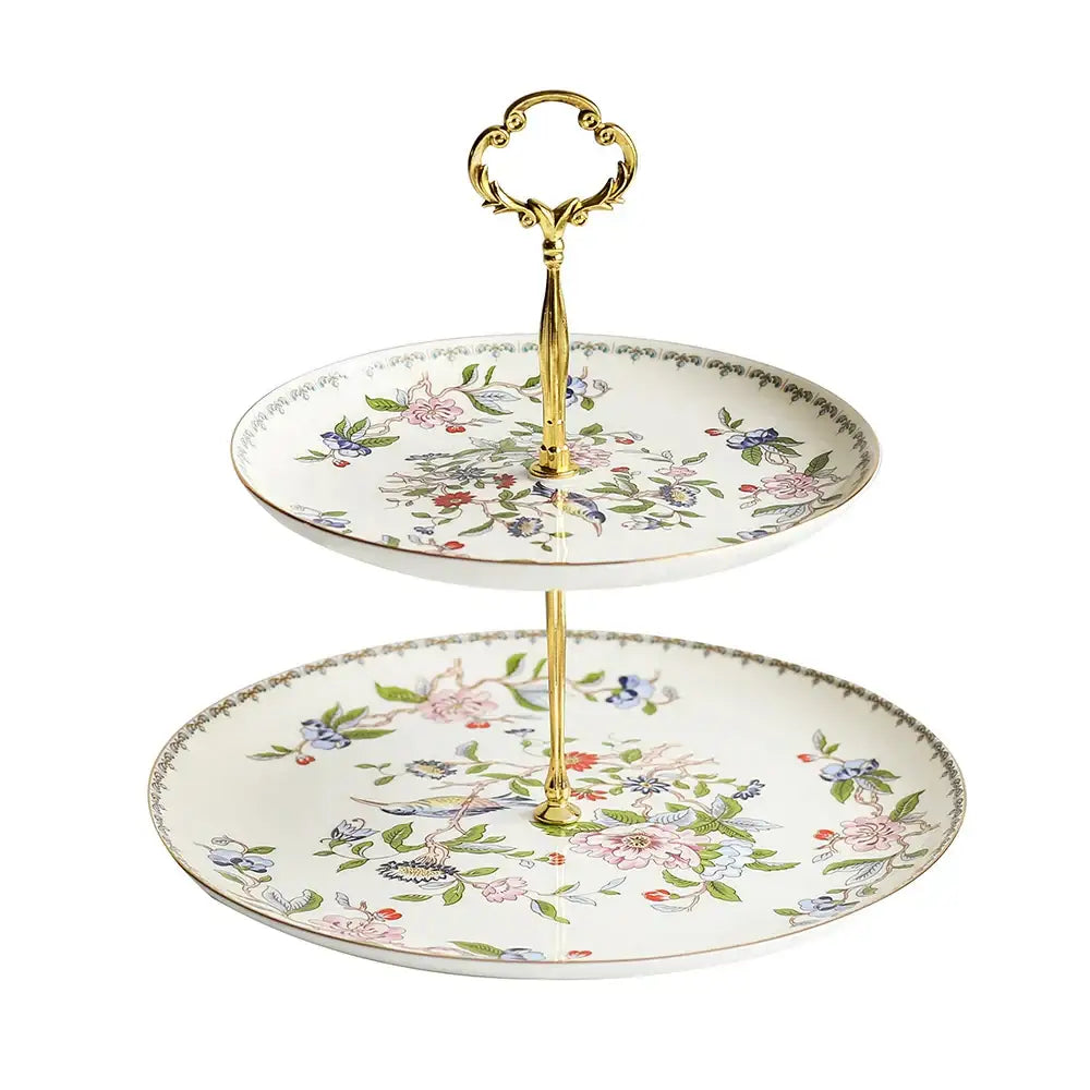 Exquisite floral porcelain coffee and tea set for the dining room