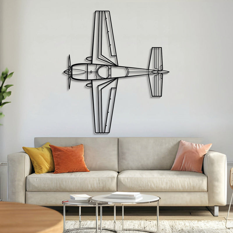 300L Top Metal Aircraft Wall Art - NCP0358, top view
