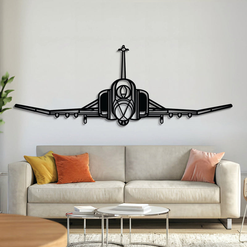 F-4 Phantom Front Metal Aircraft Wall Art - NCP0556, front view