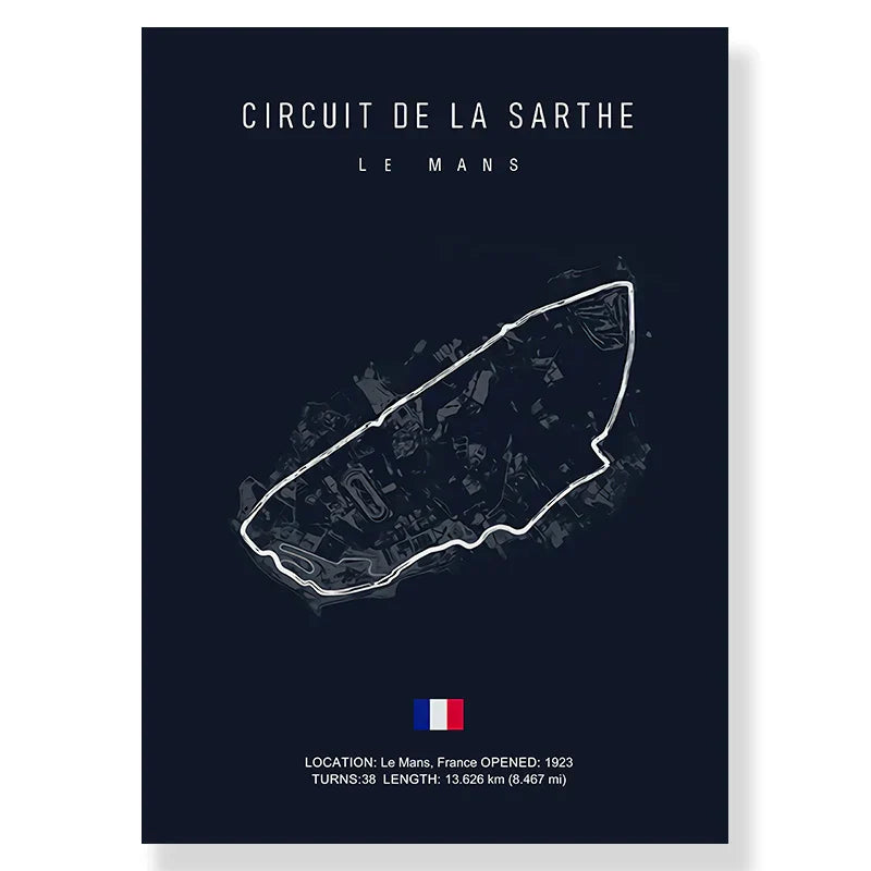 DecorBites™ F1 Circuit Canvas Painting for Living Room