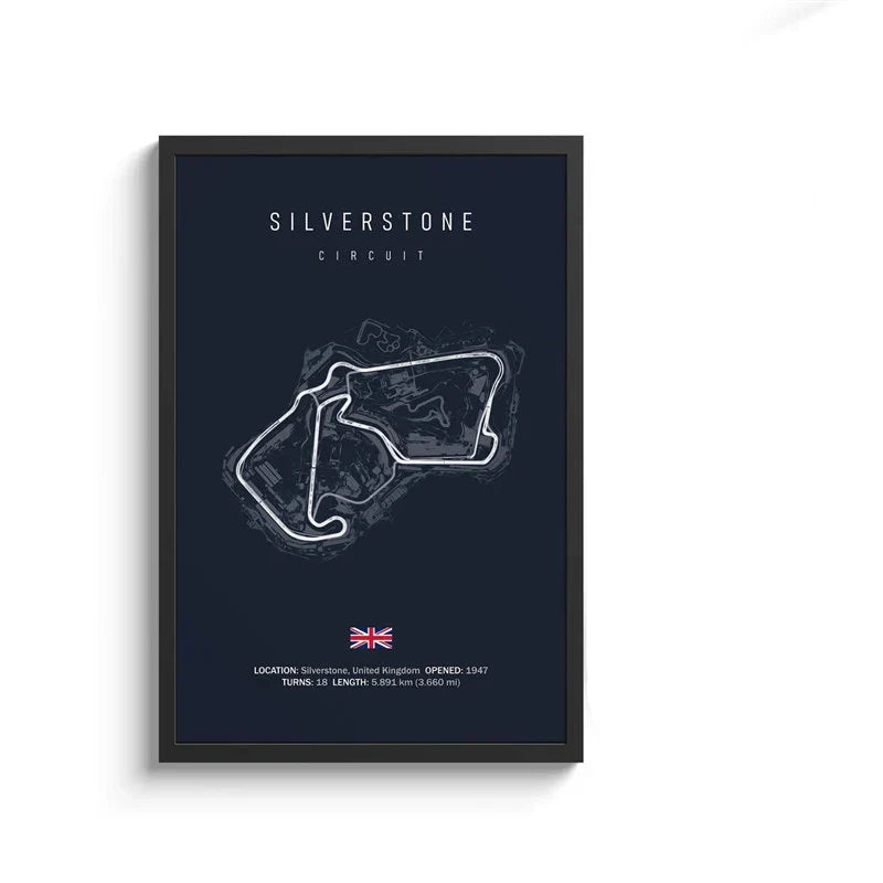 DecorBites™ F1 Circuit Canvas Painting - Motorsport Wall Art