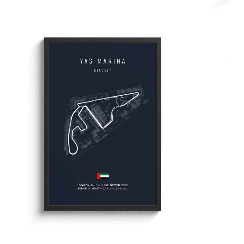 DecorBites™ F1 Circuit Canvas Painting - Motorsport Wall Art