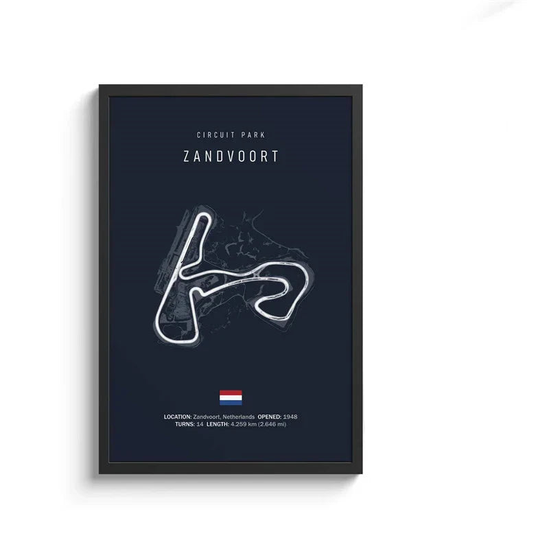 DecorBites™ F1 Circuit Canvas Painting - Motorsport Wall Art