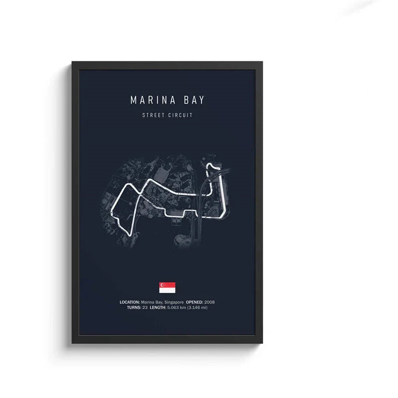 DecorBites™ F1 Circuit Canvas Painting - Motorsport Wall Art