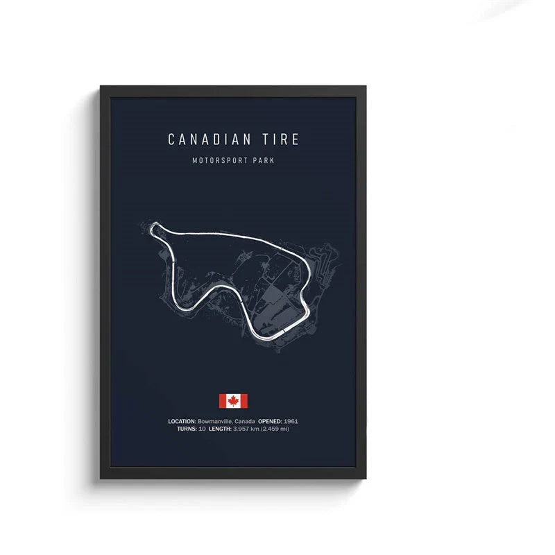 DecorBites™ F1 Circuit Canvas Painting - Motorsport Wall Art