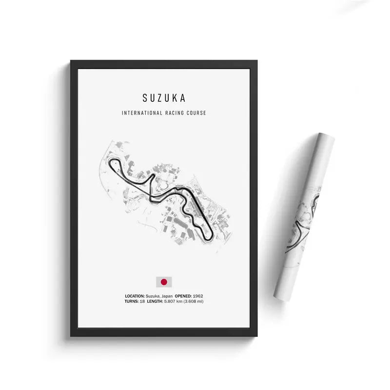 DecorBites™ F1 Circuit Canvas Painting - Motorsport Wall Art