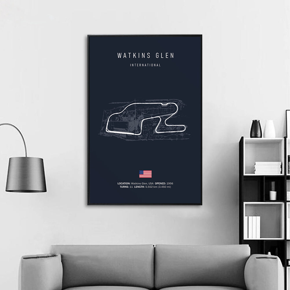 DecorBites™ F1 Circuit Canvas Painting - Motorsport Wall Art