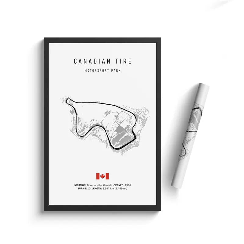 DecorBites™ F1 Circuit Canvas Painting - Motorsport Wall Art