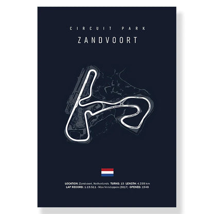 DecorBites™ F1 Monaco Imola Track Canvas Art Print